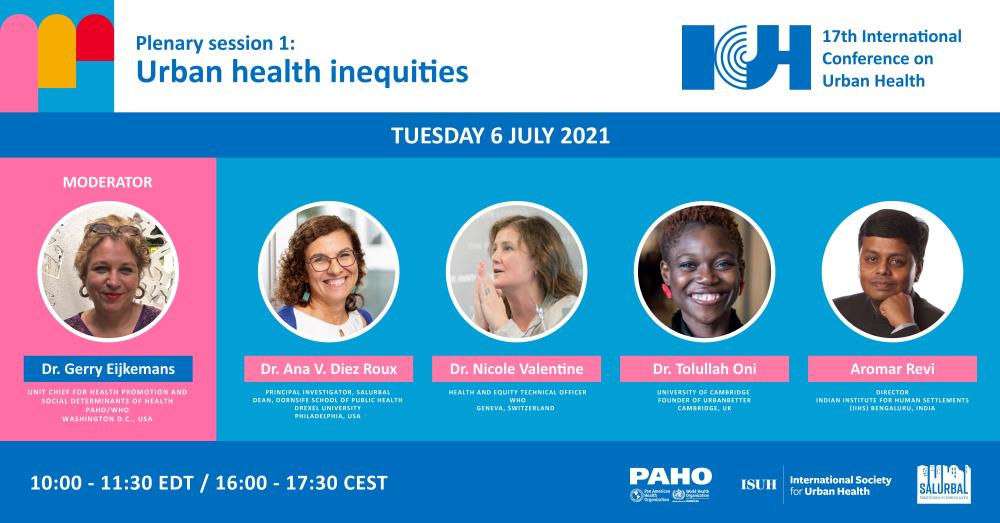 Plenary session 1: Urban Health Inequities